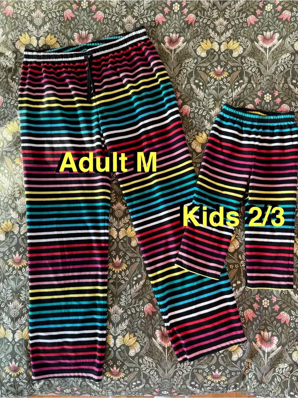 Primary Kids Fleece pajama pants, family matching, mommy & me